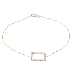 Bracelet en or blanc, or rose et diamants - Castafiore