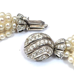Bracelet en or blanc, perles et diamants - Castafiore