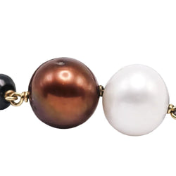 Bracelet en or blanc, perles et spinelles - Castafiore