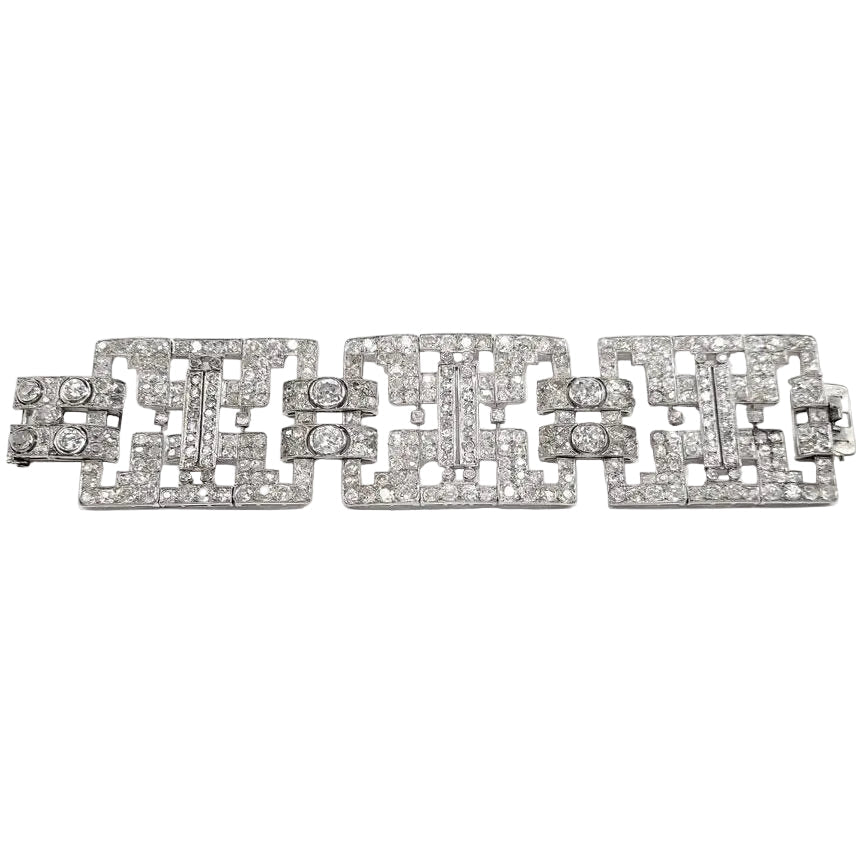Bracelet en or blanc, platine et diamants - Castafiore