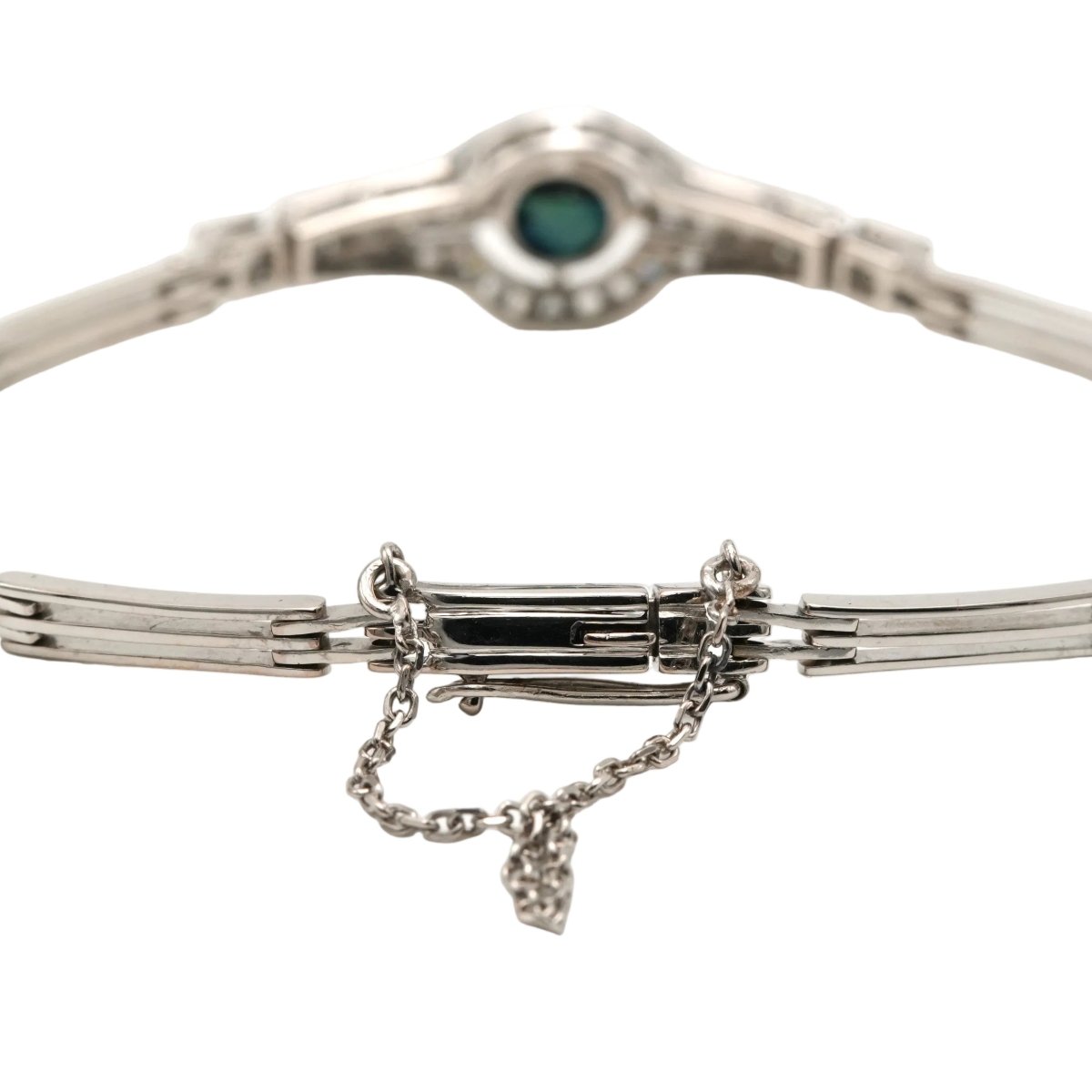 Bracelet en or blanc, saphir et diamants - Castafiore