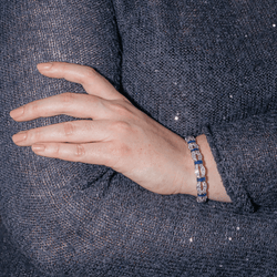 Bracelet en or blanc, saphirs et diamants - Castafiore