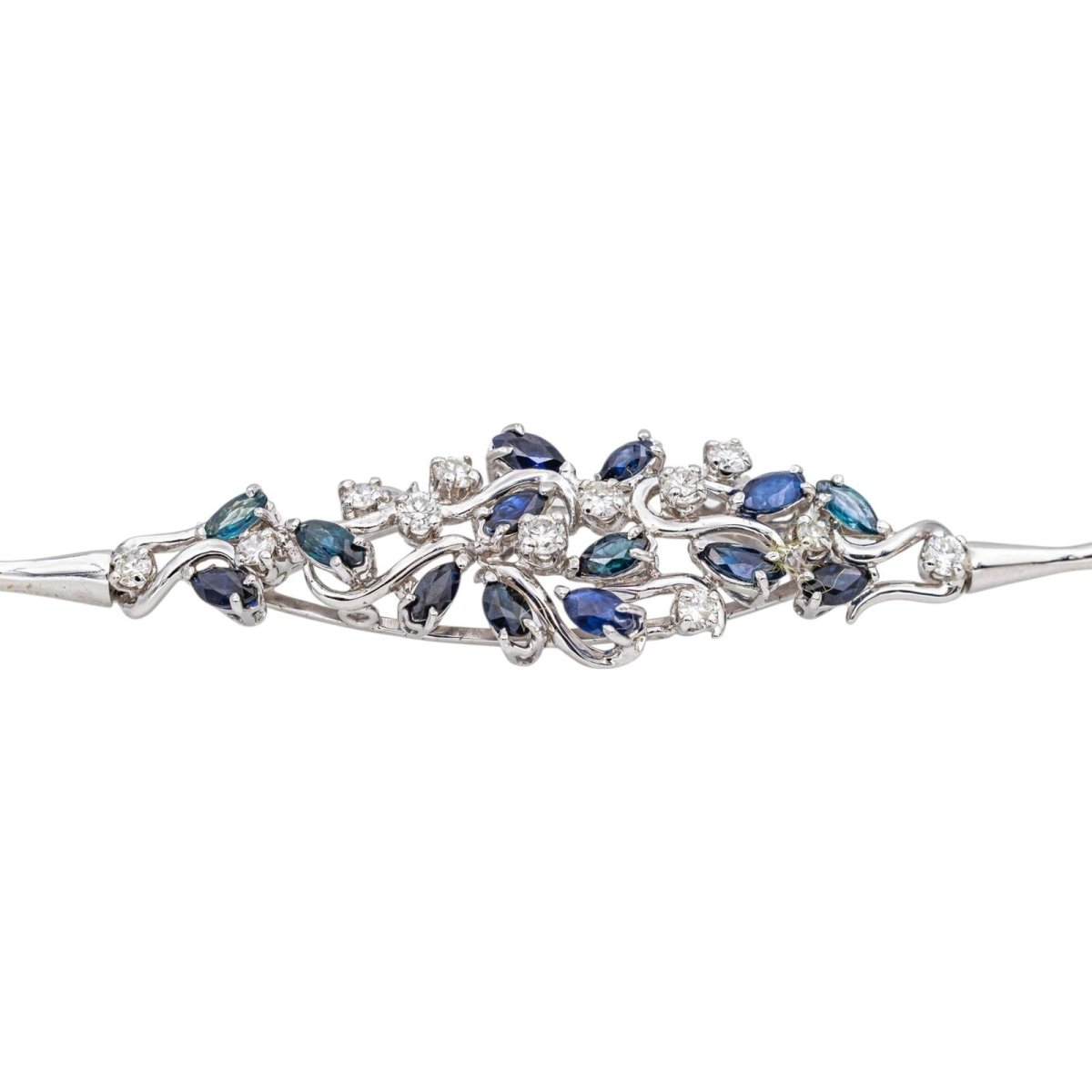 Bracelet en or blanc, saphirs et diamants - Castafiore