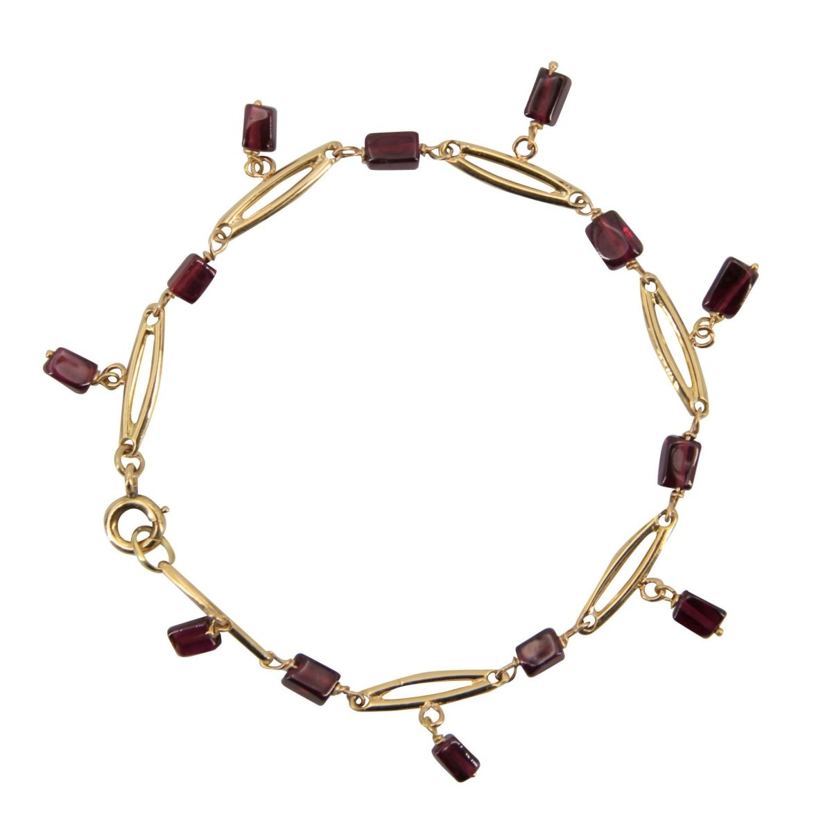 Bracelet en or et grenats - Castafiore