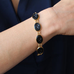 Bracelet en or et intailles de guerriers casqués - Castafiore