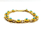 Bracelet En Or Et Turquoise - Castafiore