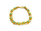 Bracelet En Or Et Turquoise - Castafiore