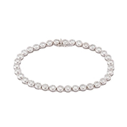 Bracelet en or gris et diamants tennis serti tennis - Castafiore