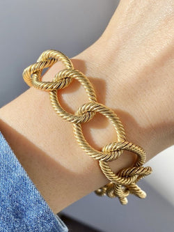 Bracelet en or jaune 18k saphirs - Castafiore