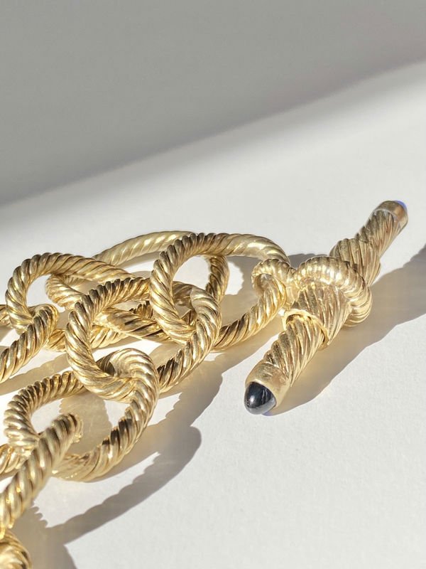 Bracelet en or jaune 18k saphirs - Castafiore