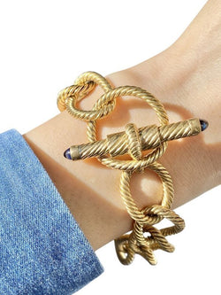 Bracelet en or jaune 18k saphirs - Castafiore