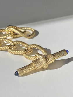 Bracelet en or jaune 18k saphirs - Castafiore