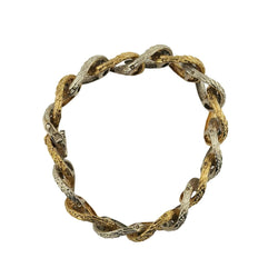 Bracelet en or jaune et blanc - Castafiore