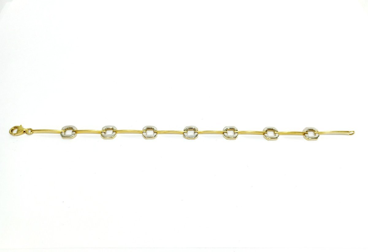 Bracelet En Or Jaune Et Blanc - Castafiore