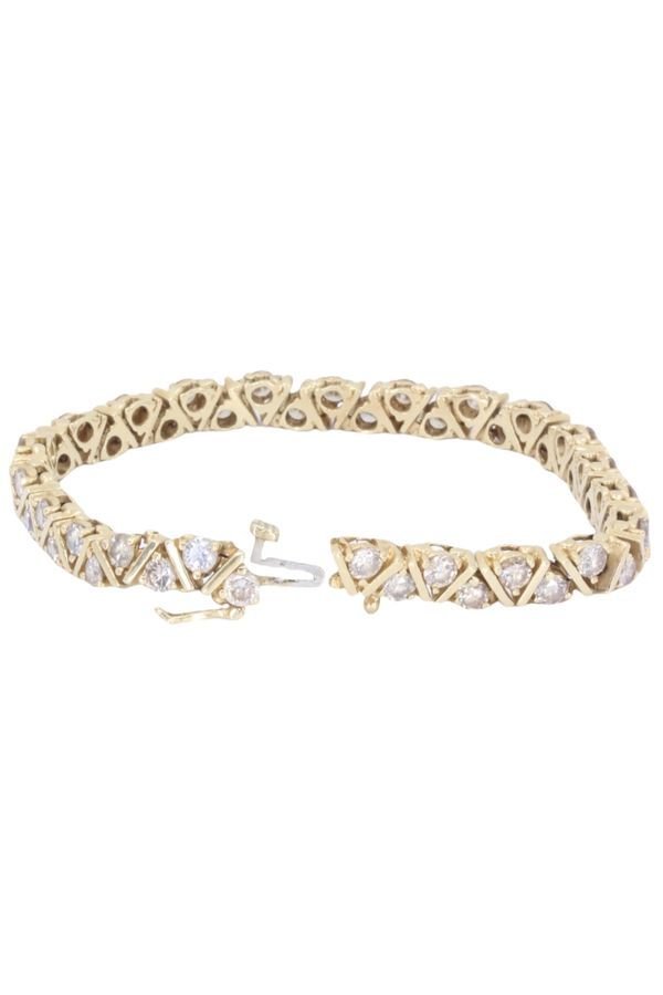 Bracelet en or jaune et diamant - Castafiore
