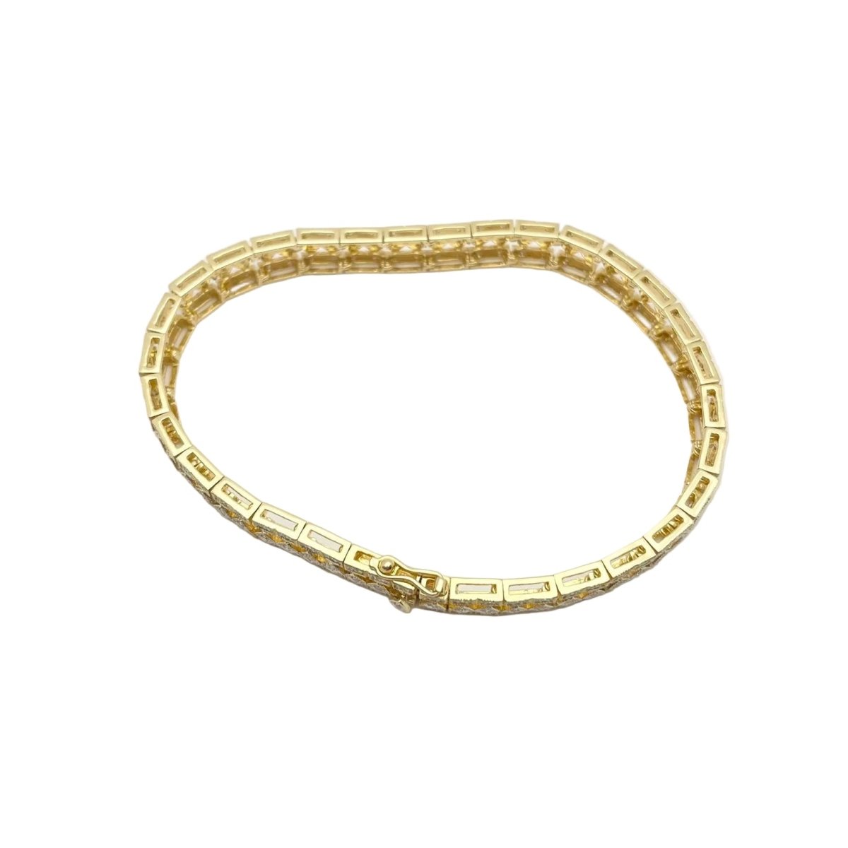 Bracelet en or jaune et diamants - Castafiore