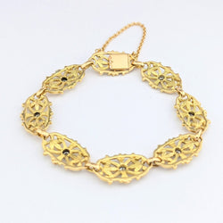 Bracelet en or jaune et diamants - Castafiore