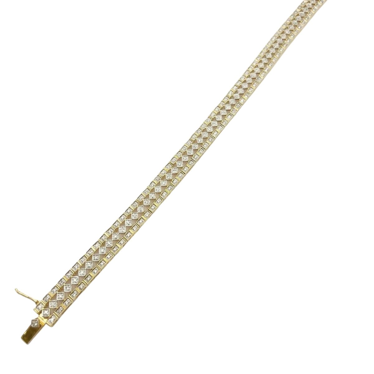 Bracelet en or jaune et diamants - Castafiore