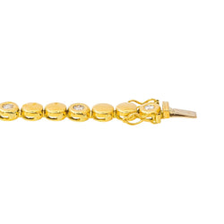 Bracelet en or jaune et diamants - Castafiore
