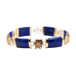 Bracelet en or jaune et lapis-lazuli - Castafiore