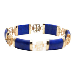 Bracelet en or jaune et lapis-lazuli - Castafiore