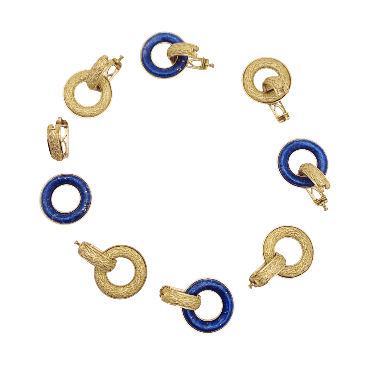 Bracelet en or jaune et lapis lazuli - Castafiore