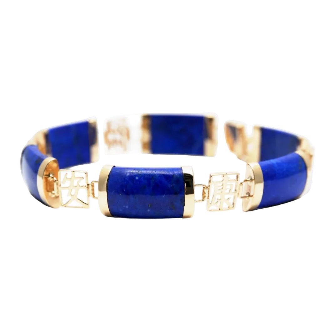Bracelet en or jaune et lapis-lazuli - Castafiore