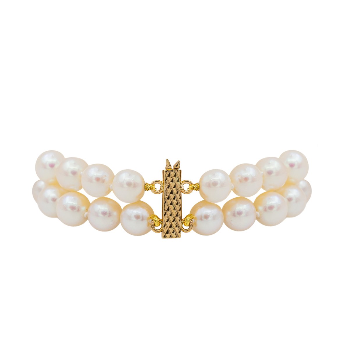 Bracelet en or jaune et perles - Castafiore