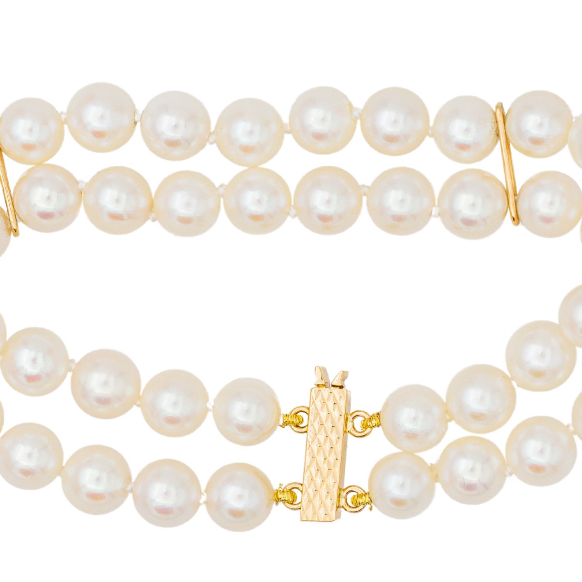 Bracelet en or jaune et perles - Castafiore