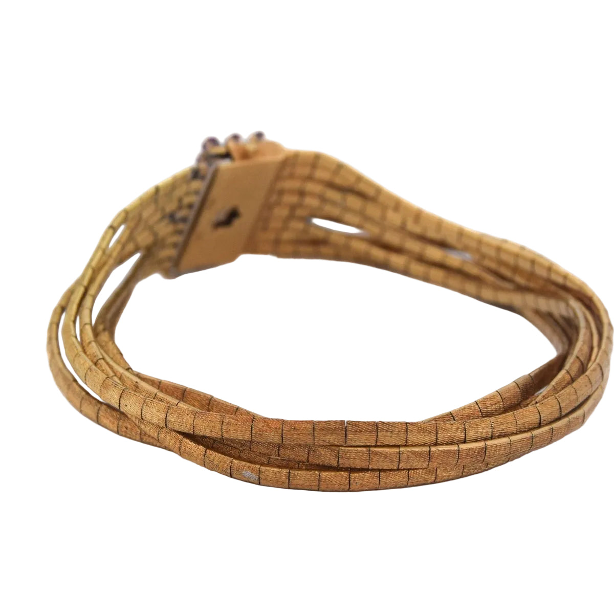 Bracelet at yellow gold and rubies - Castafiore