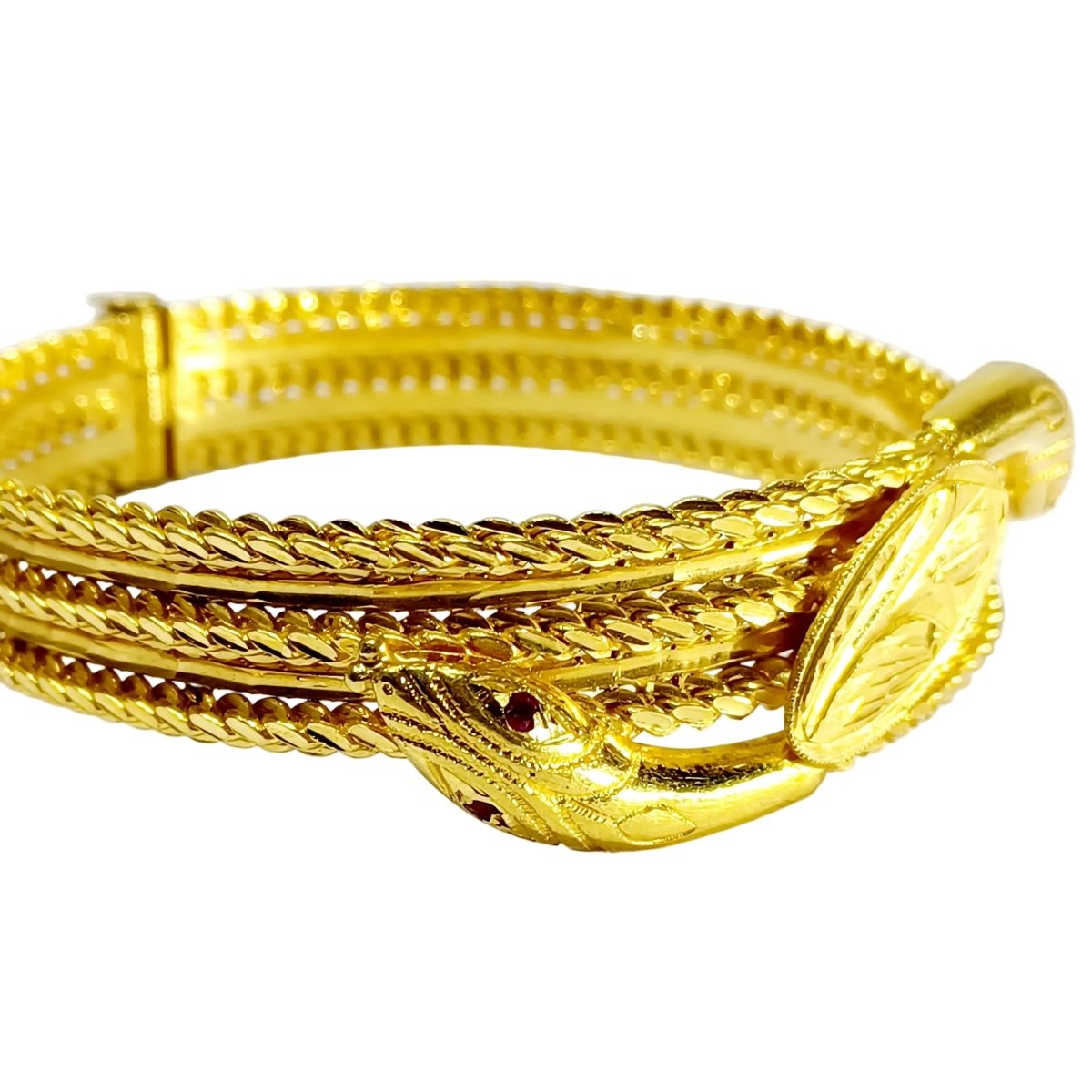 Bracelet en or jaune et rubis - Castafiore