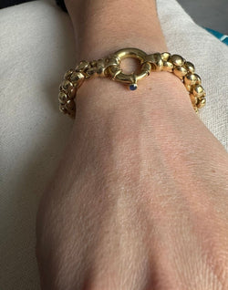 Bracelet En Or Jaune Et Saphir - Castafiore