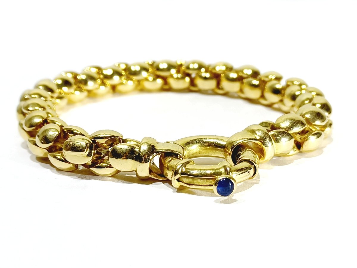Bracelet En Or Jaune Et Saphir - Castafiore