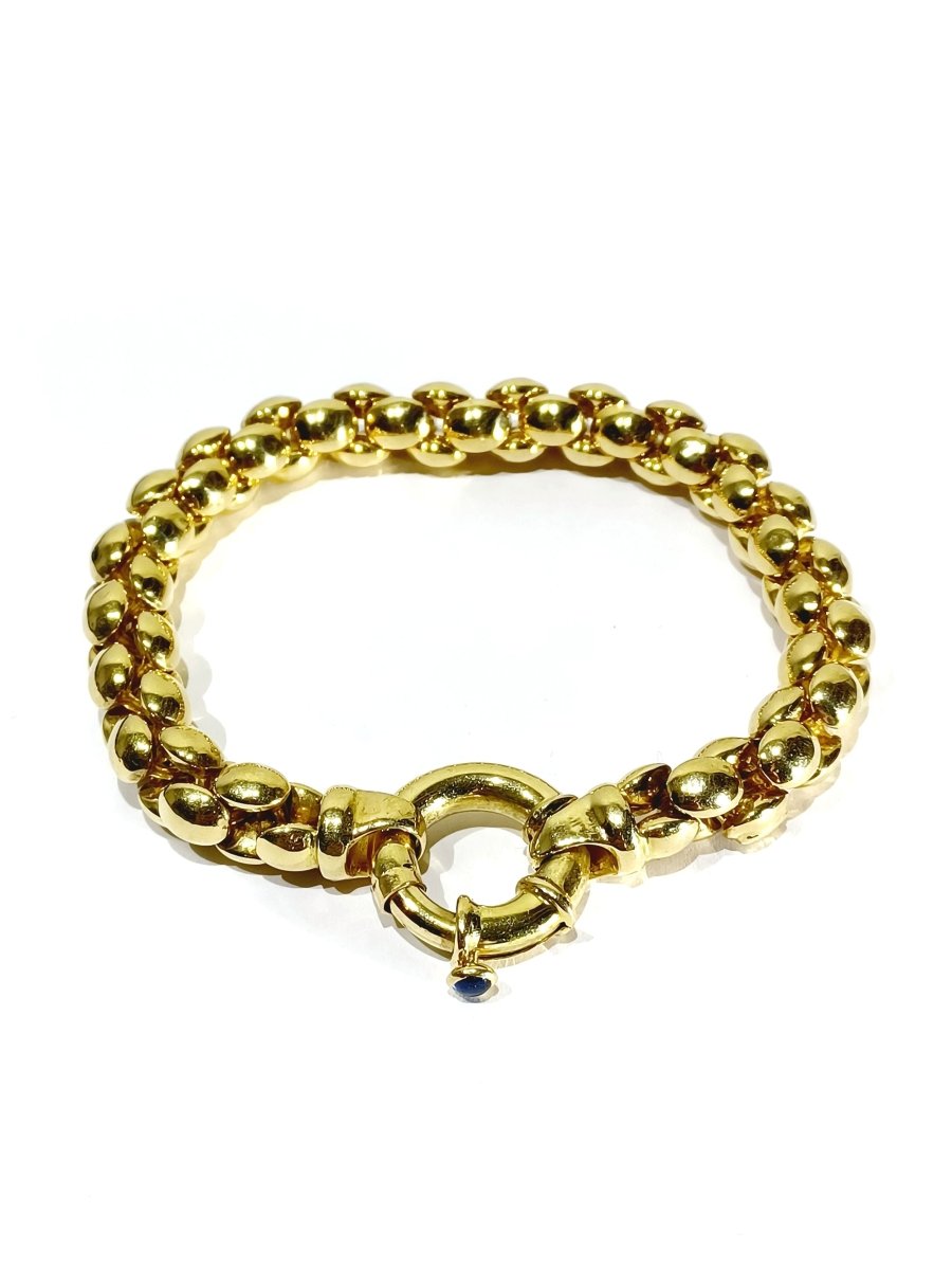 Bracelet En Or Jaune Et Saphir - Castafiore