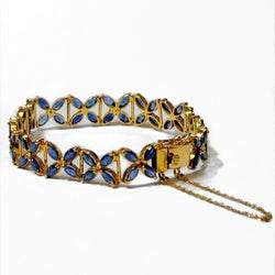 Bracelet en or jaune et saphirs - Castafiore