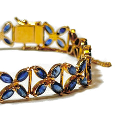 Bracelet en or jaune et saphirs - Castafiore