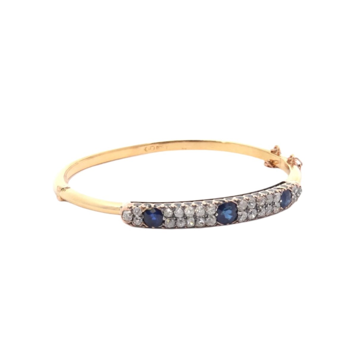 Bracelet en or jaune, saphirs et diamants - Castafiore