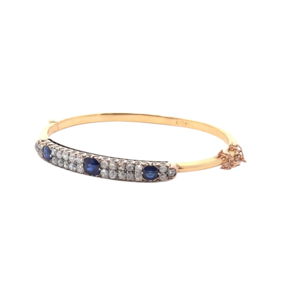 Bracelet en or jaune, saphirs et diamants - Castafiore