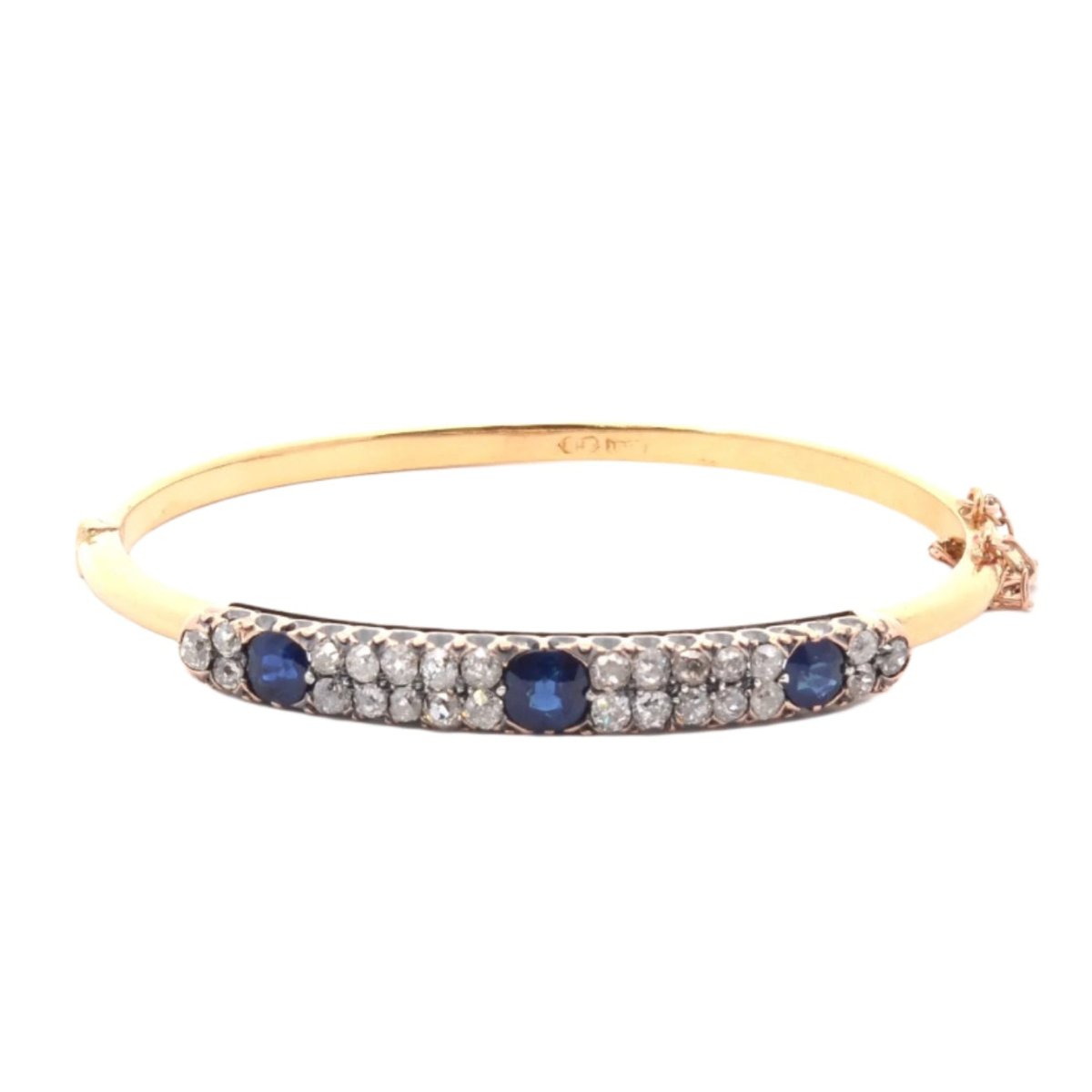 Bracelet en or jaune, saphirs et diamants - Castafiore