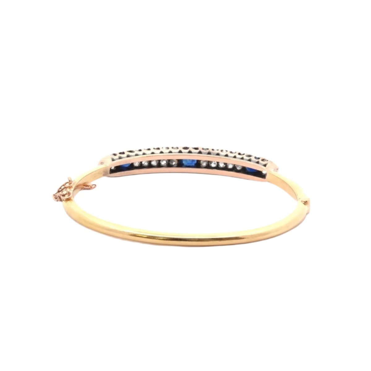 Bracelet en or jaune, saphirs et diamants - Castafiore