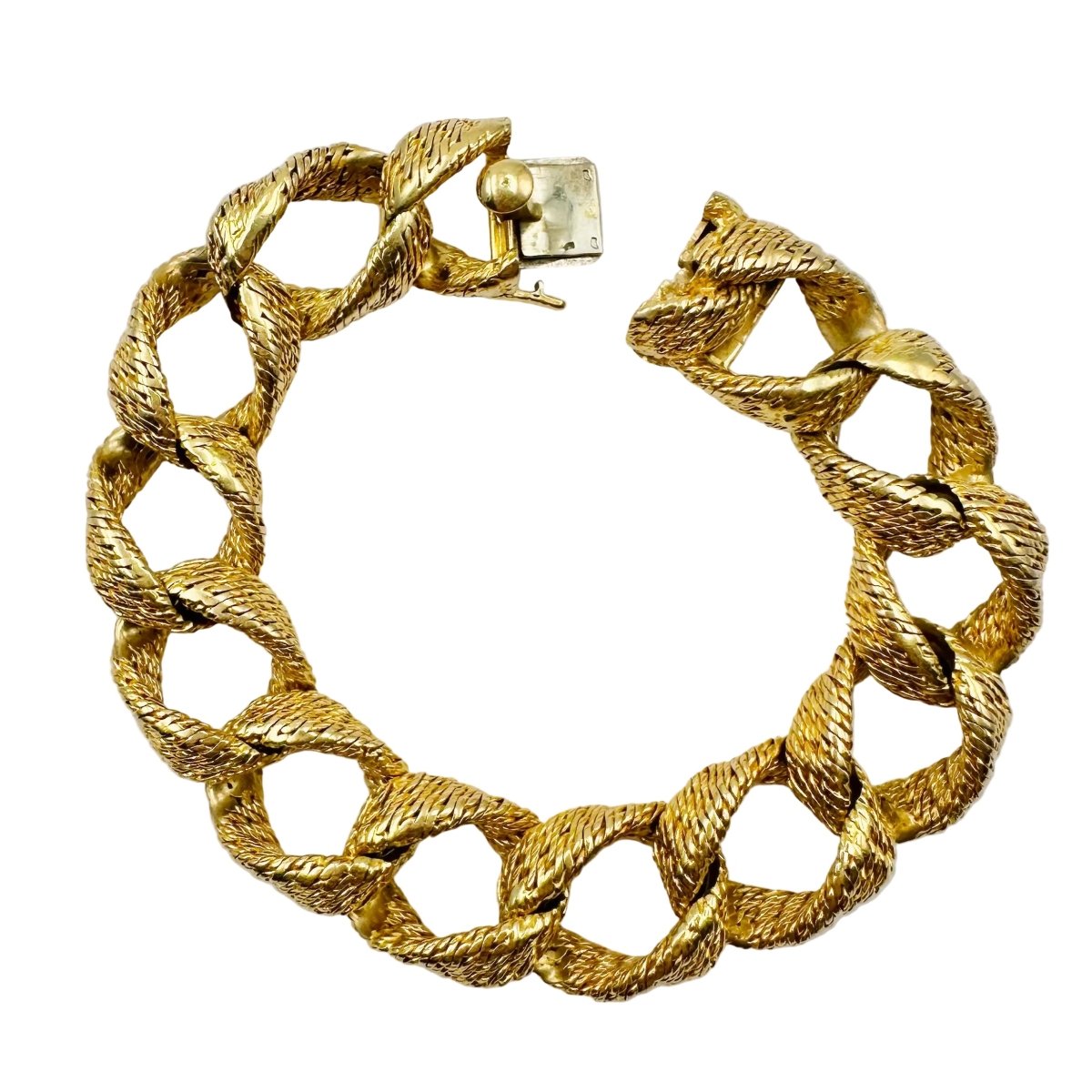 Bracelet en or jaune torsadé - Castafiore