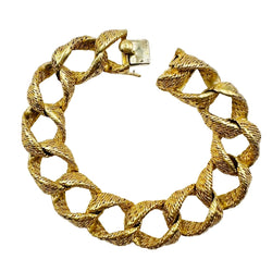 Bracelet en or jaune torsadé - Castafiore