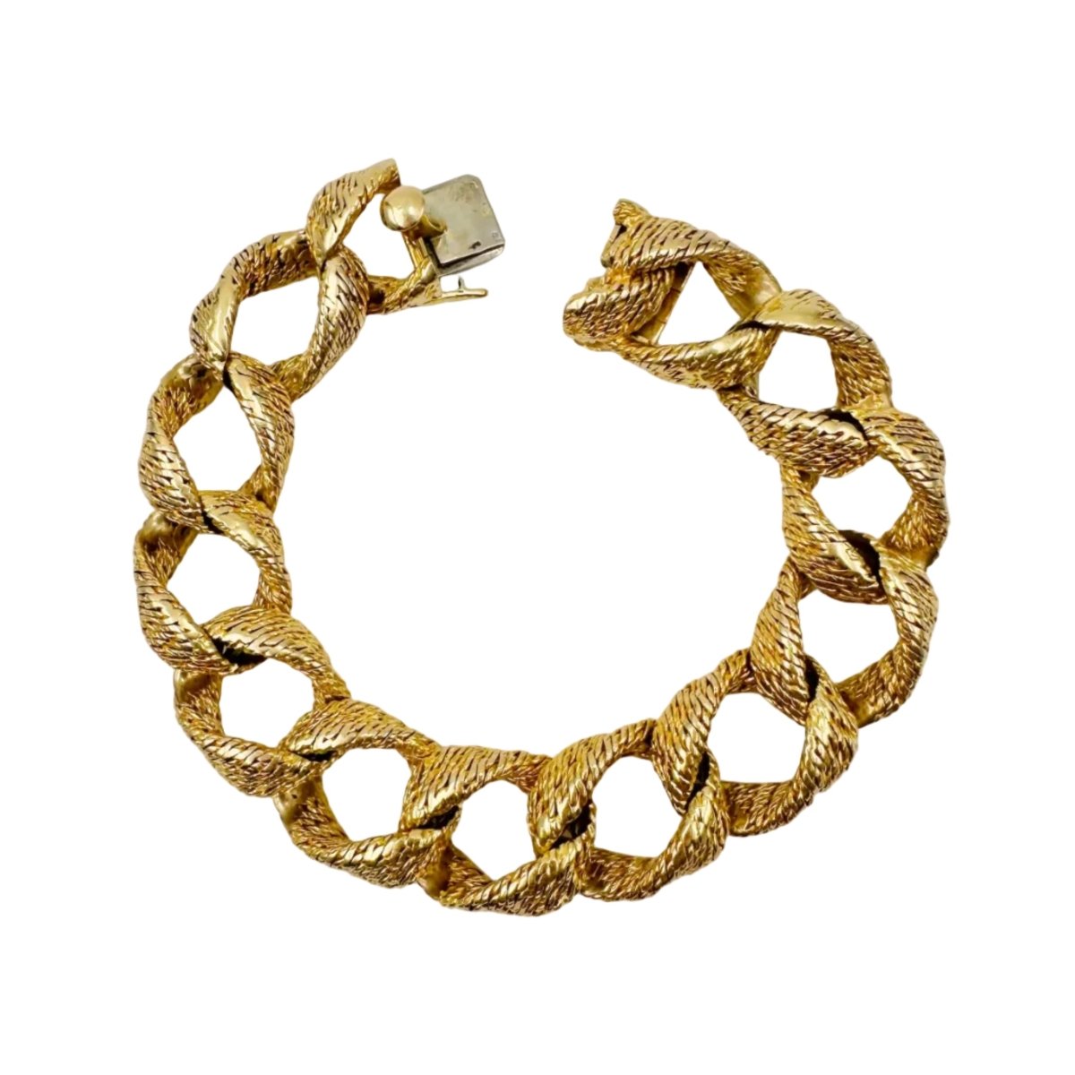 Bracelet en or jaune torsadé - Castafiore