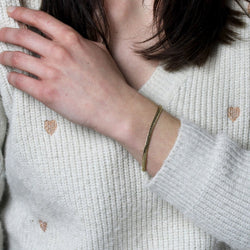 Bracelet en or occasion gourmette aplatie - Castafiore