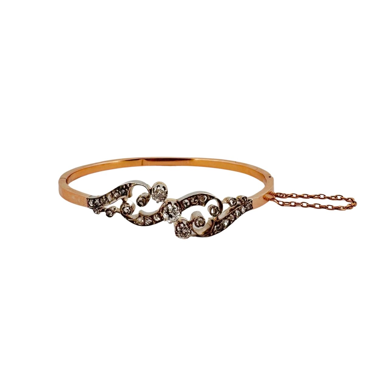 Bracelet en or rose et diamants - Castafiore
