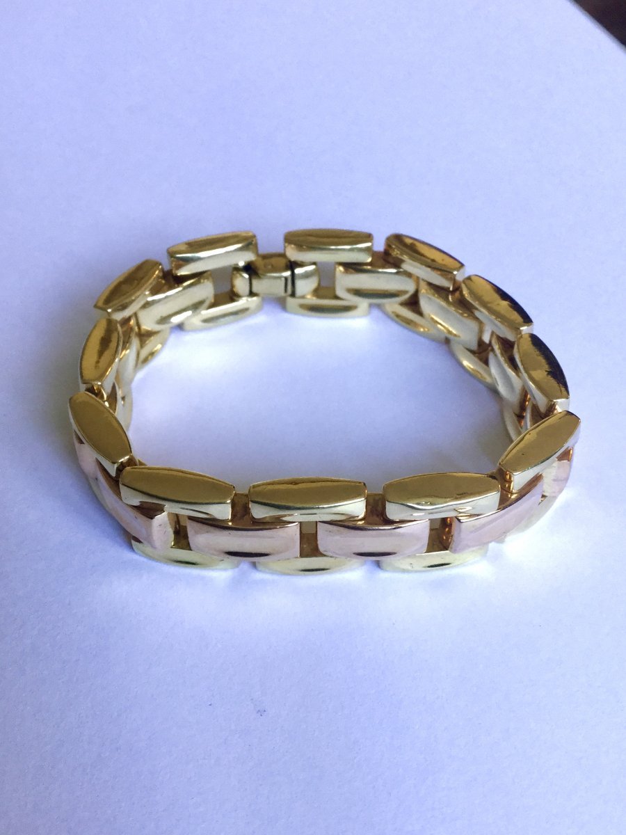 Bracelet En Or Rose Et Jaune - Castafiore