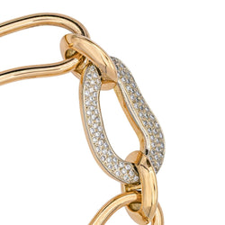 Bracelet en or rose, or blanc et diamants - Castafiore