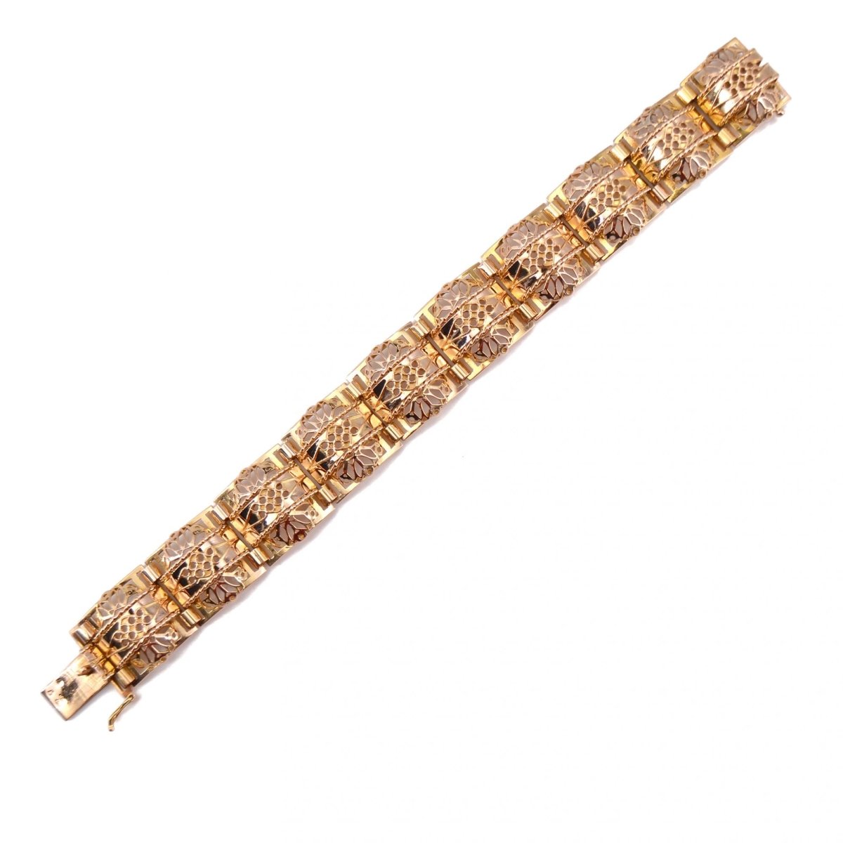 Bracelet en or vintage ajouré - Castafiore