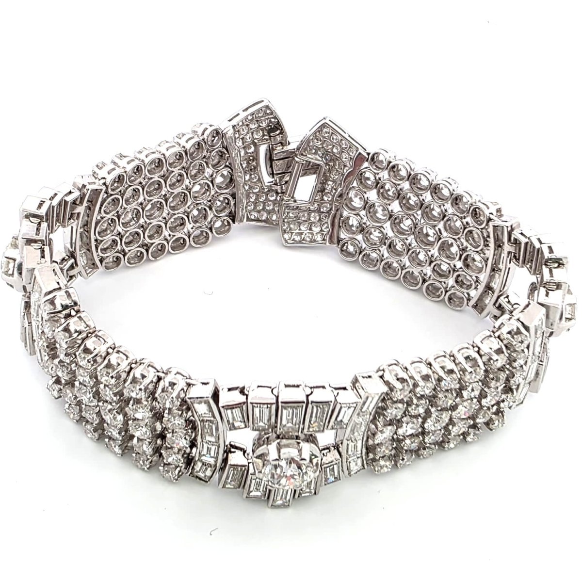 Bracelet en platine et diamants - Castafiore