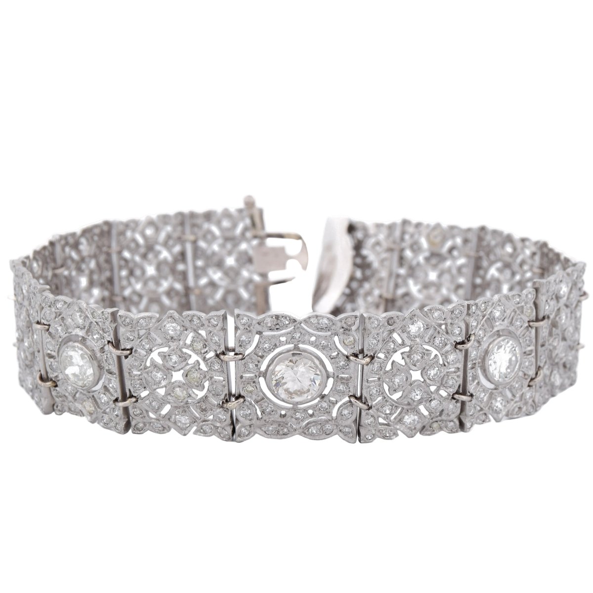 Bracelet en platine et diamants - Castafiore